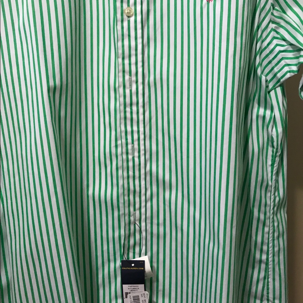 Long sleeve men’s striped polo